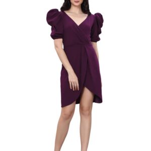 SIRIL Women's Knitted Stretchable Bodycon Lycra Dress