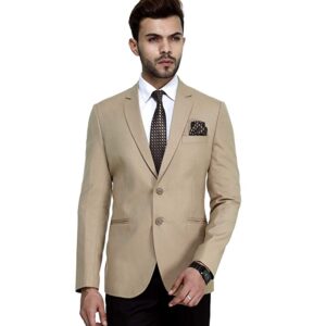 MANQ Men's Slim Fit Single Breasted Blazer