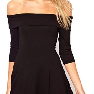 Magna OVERFOLD Offshoulder Skater Dress
