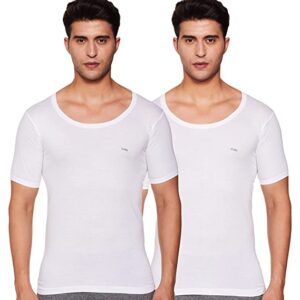 Euro Men's Solid Vest (Pack of 2)