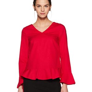 VERO MODA Women's Plain Regular Fit Top