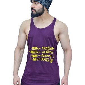 Anax Aesthetics Longline Arc Spartan Quote Gym Wear, Sleeveless Gym Stringer, Men's Vest, Gym Vest, Tank Top, Sando Vest